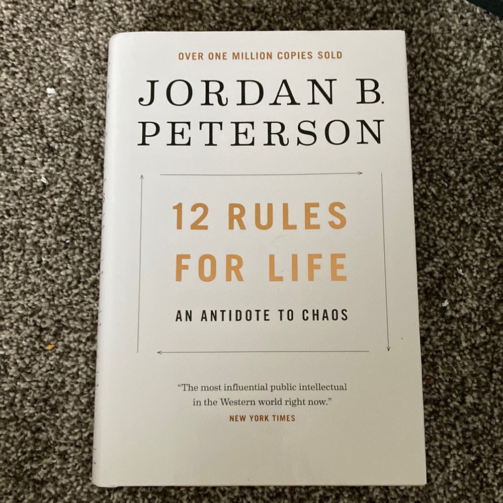 12 Rules for Life By Jordan Peterson Hardcover Book